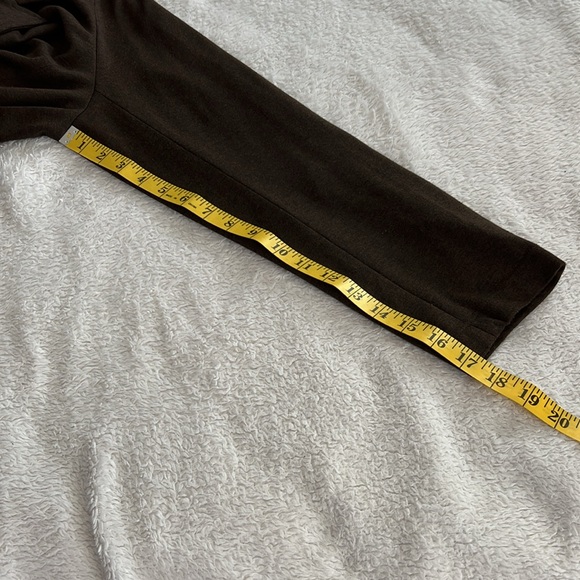 Women’s Liz Claiborne Dark Brown Blazer Jacket Size Petite L, Pre-owned - Picture 7 of 8